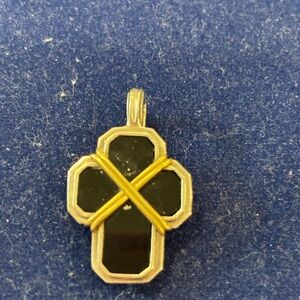 Slane black onyx cross